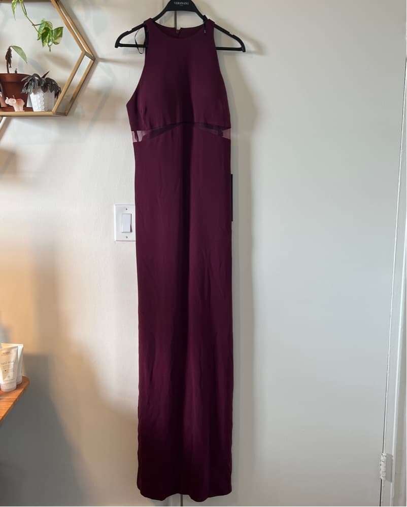 Vera Wang Aurore Gown In Burgundy - Image 1