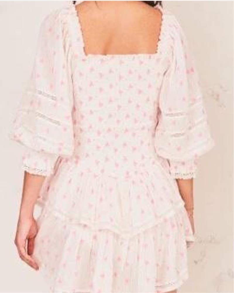 Loveshackfancy Pink Mini Dress - Image 2