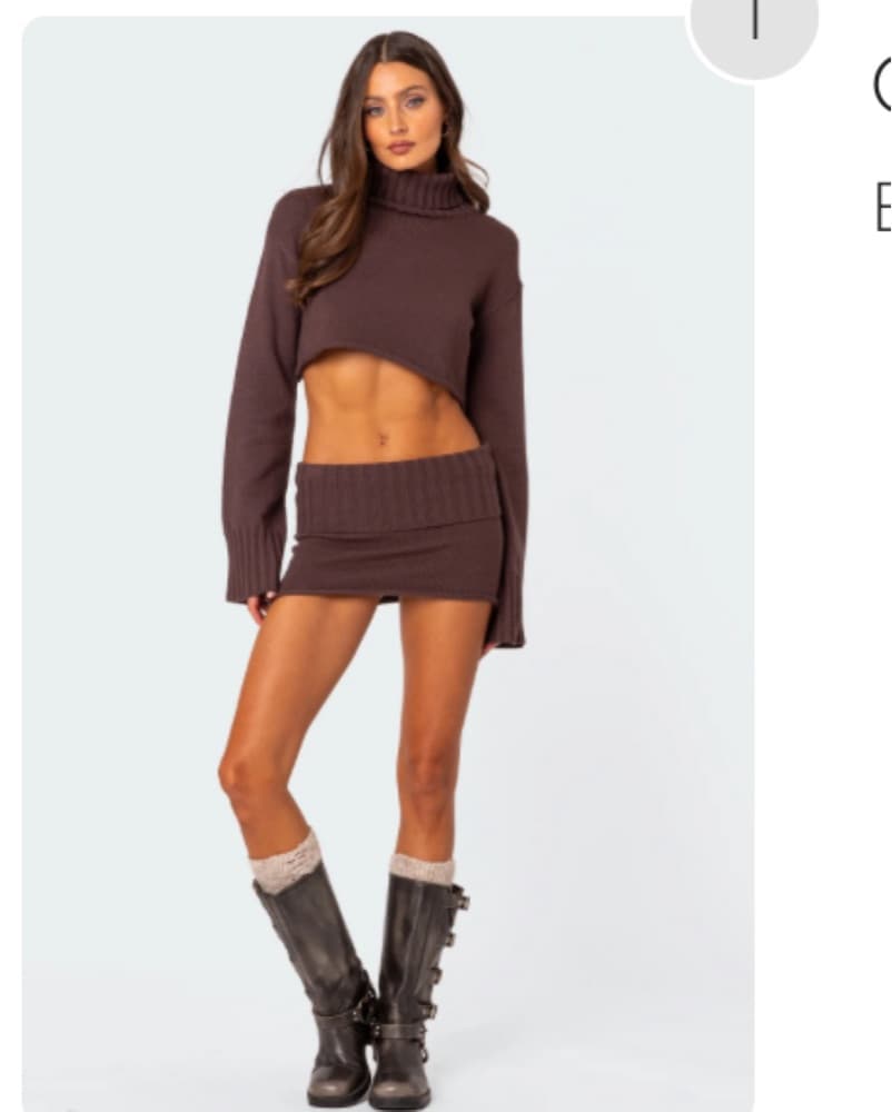 Edikted Purple Knit Sweater Set - Image 2