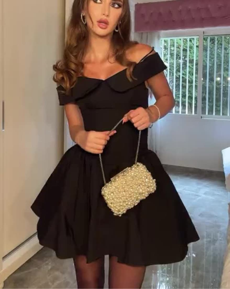 House Of CB Black Corset Dress - Image 5
