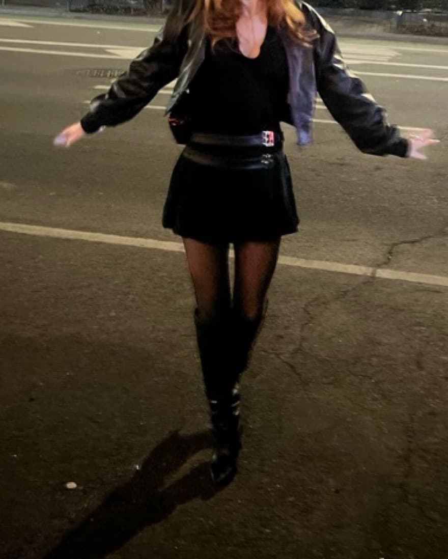 Double Belted Mini Skirt - Image 2