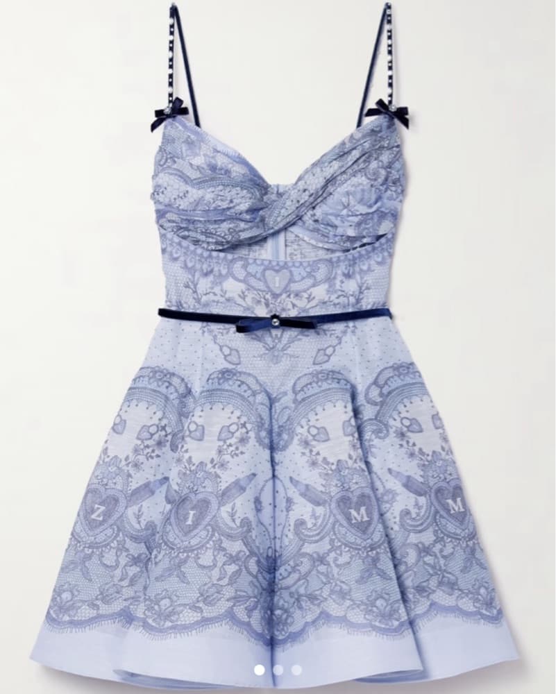 Zimmermann Crush Twist Mini Dress - Image 4
