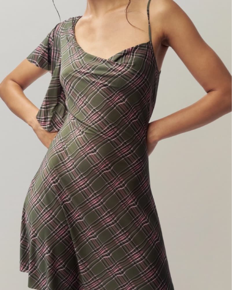Guizio Plaid Palma Dress - Image 5