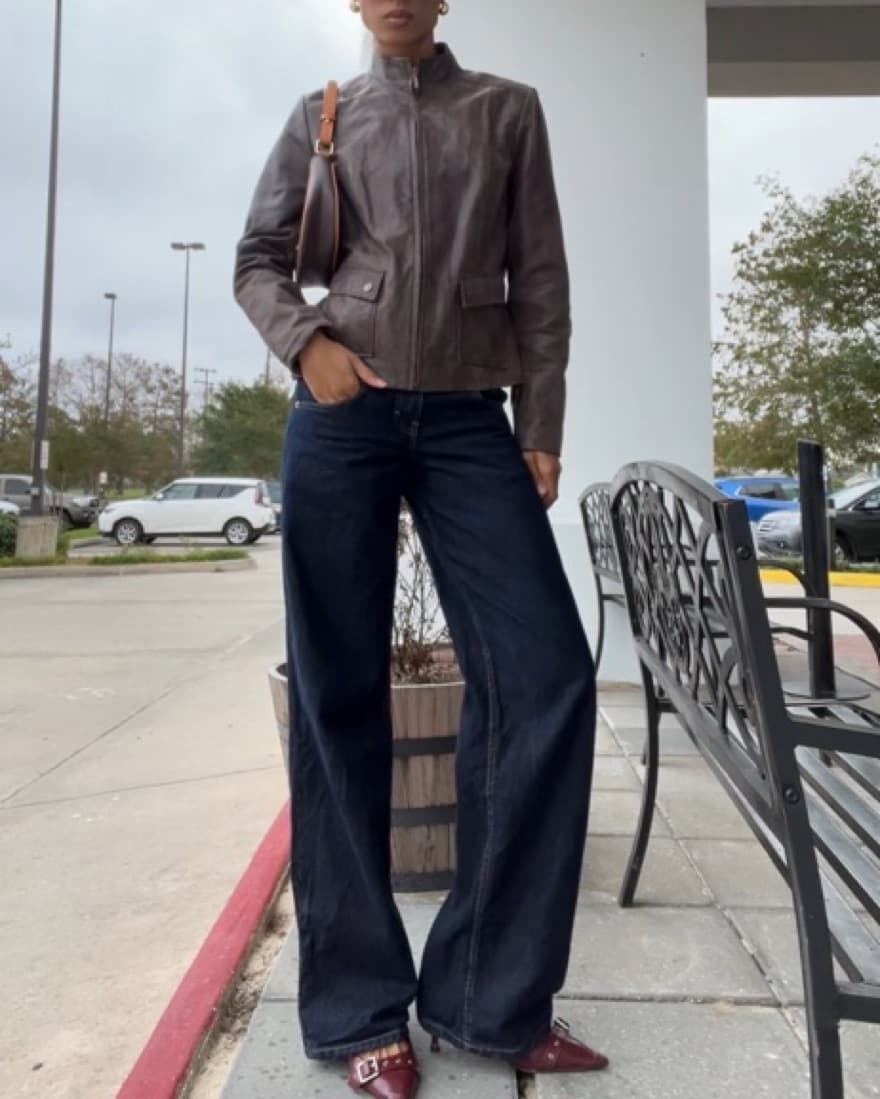 Dark Brown Zip-Up Jacket - Image 1