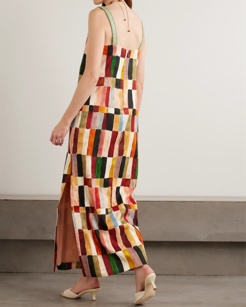 ALEMAIS | Patchwork Maxi Dress - Image 5