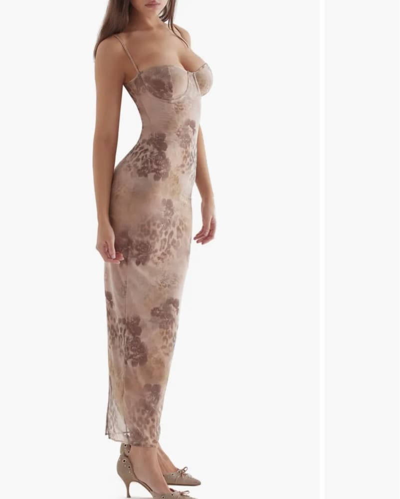 Aiza Floral Underwire Cocktail Dress - Image 1