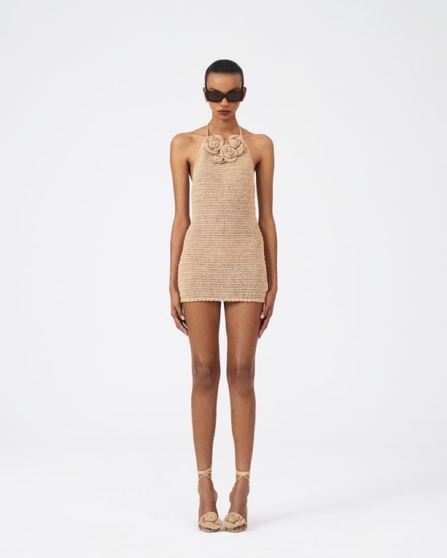 Magda Butrym: Crochet halter dress - Image 2
