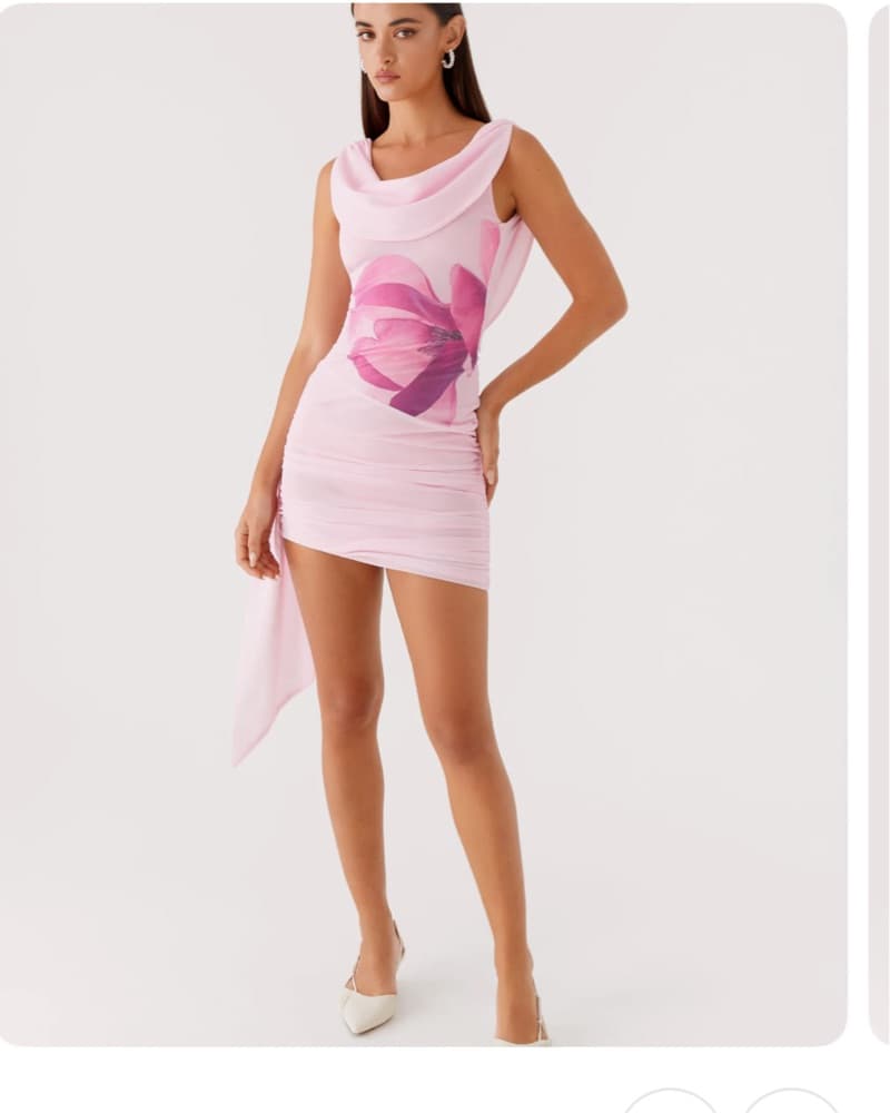 Peppermayo  Floral Ruched Mini Dress - Image 3