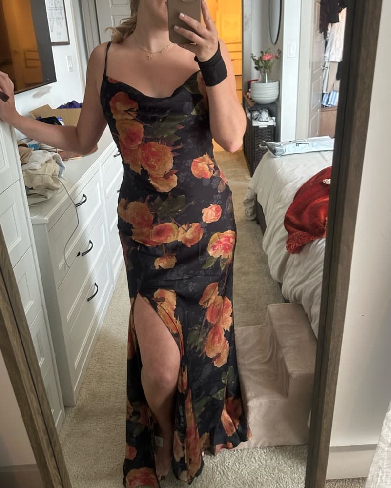 12th Tribe Rumors Floral Print Satin Max - Image 6