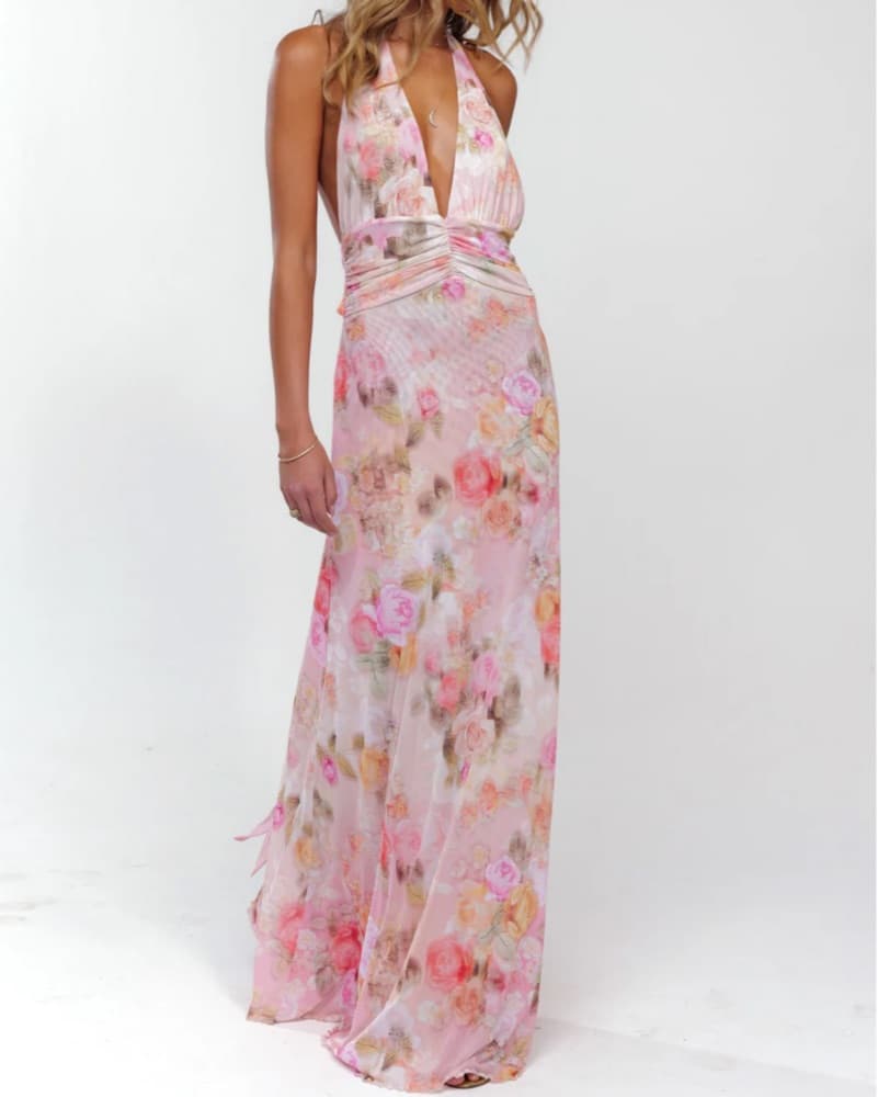 RESA Pink Floral Maxi  - Image 1