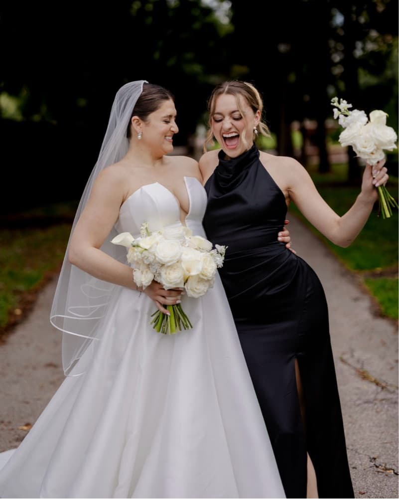 Black Halter Gown - Image 1