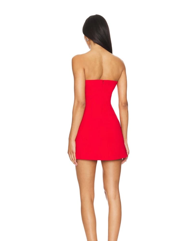 Red Strapless Lovers And Friends Dress - Image 2