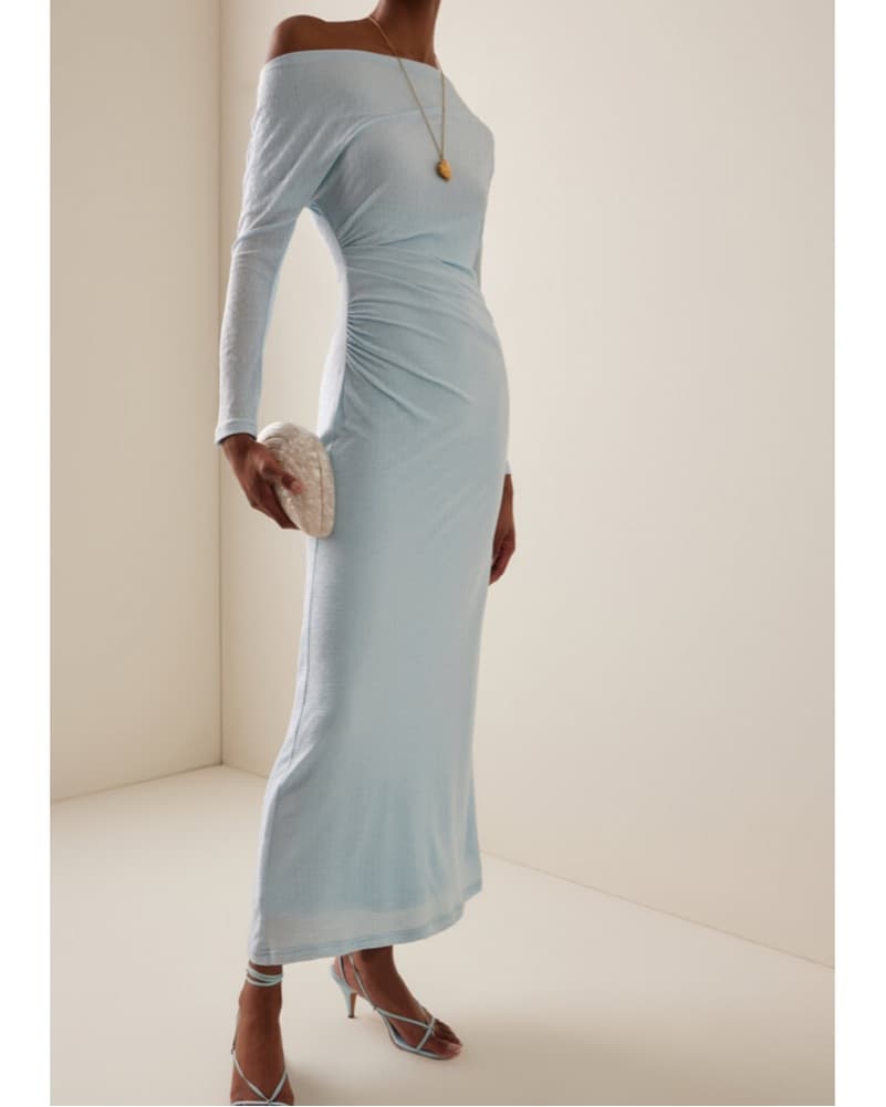 Lex Draped Jersey Maxi Dress - Image 1