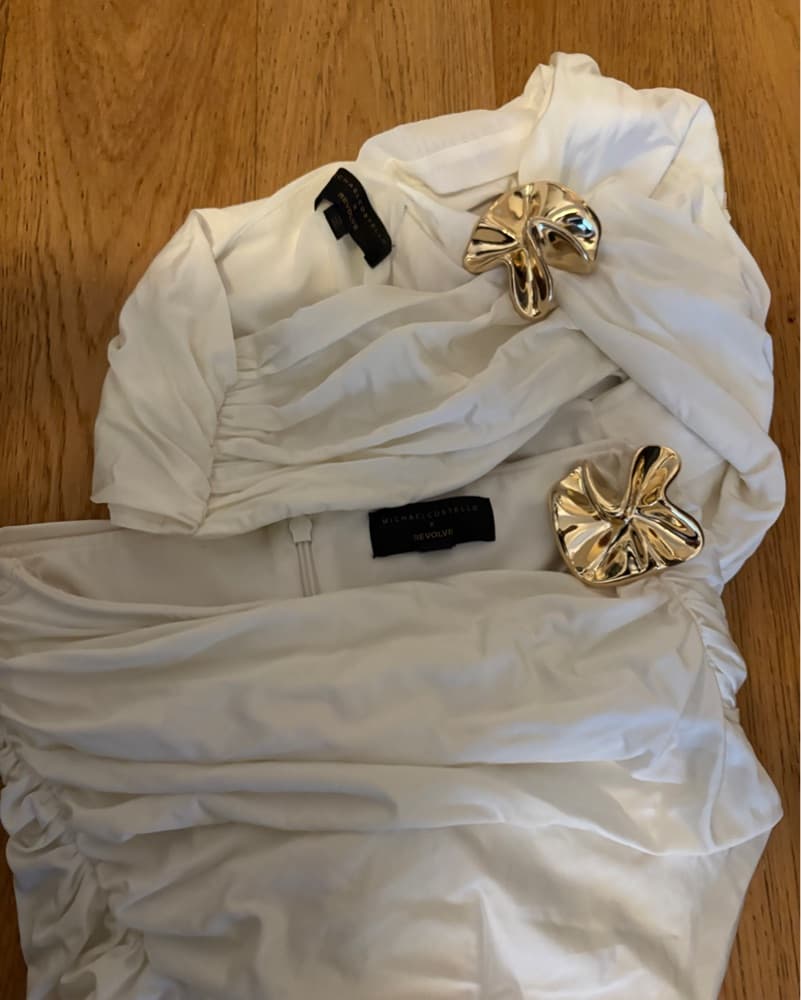 Michael Costello Skirt Set In ivory - Image 3
