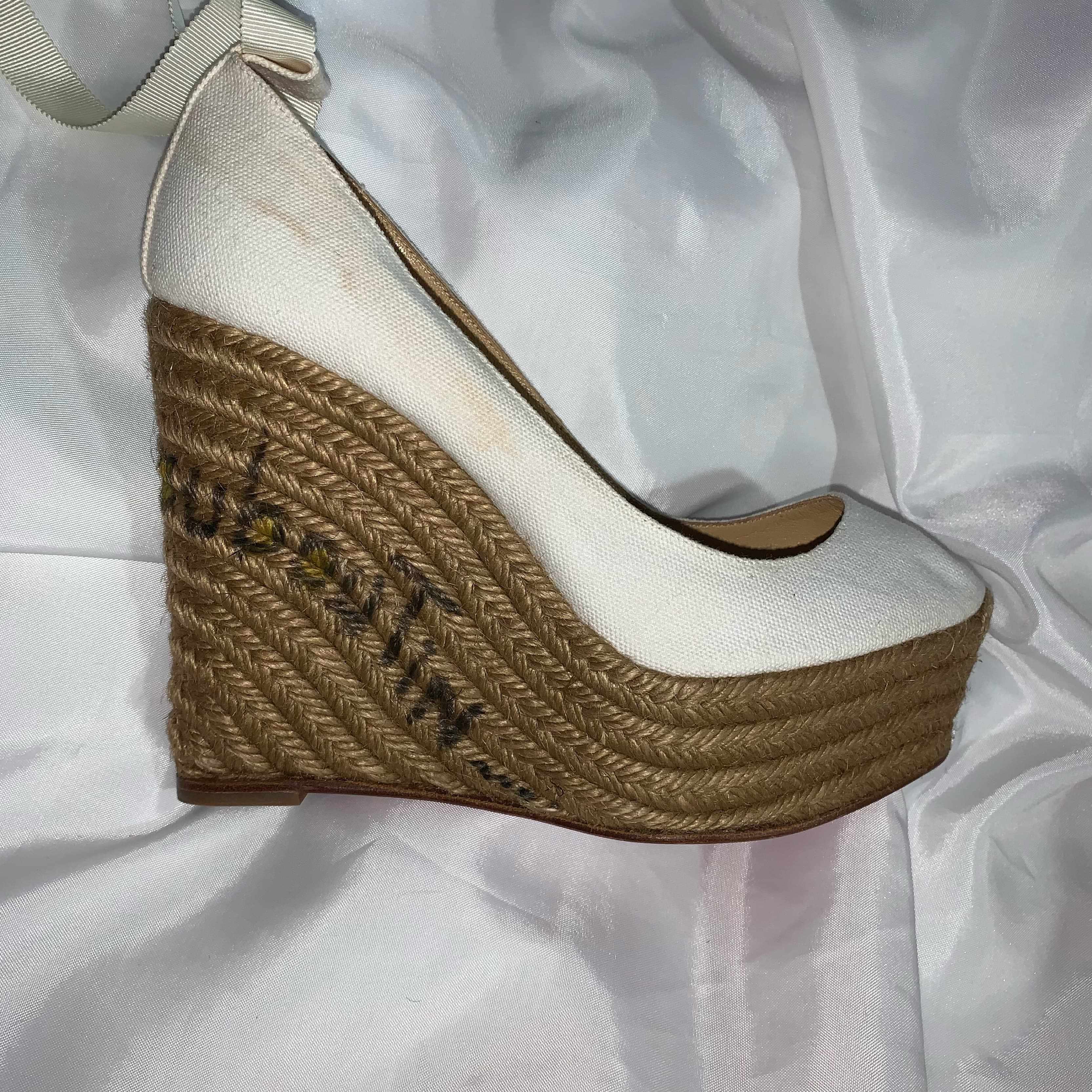 nib CHRISTIAN LOUBOUTIN size 38 espadril - Image 2