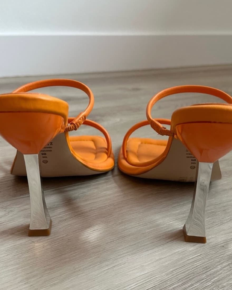 Orange Schutz Heels - Image 4