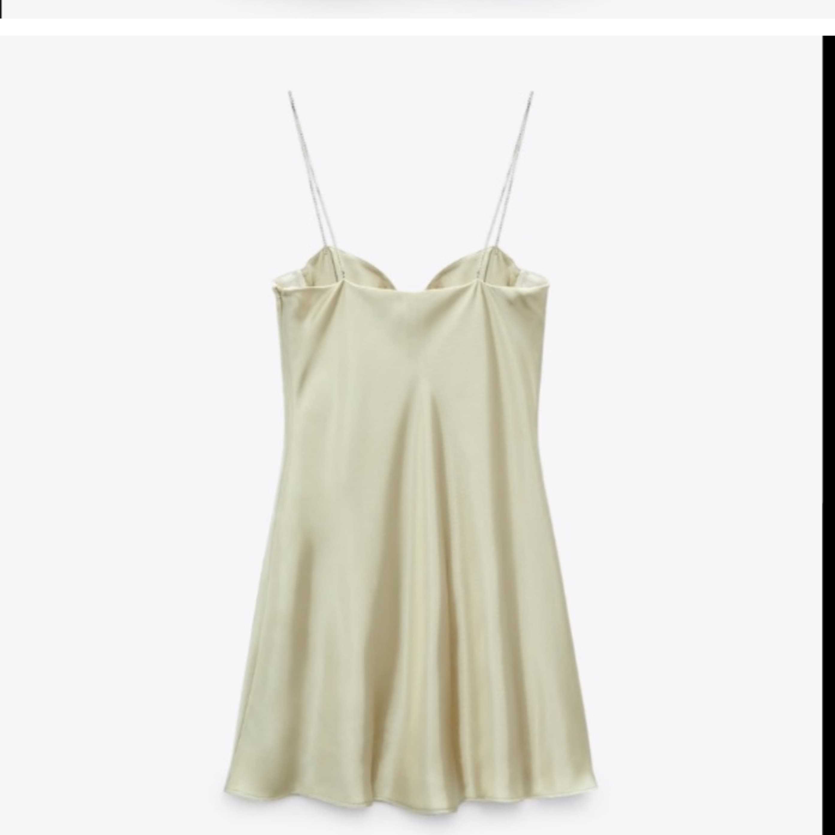 NWT Zara Rhinestone Strap Satin Mini - Image 2