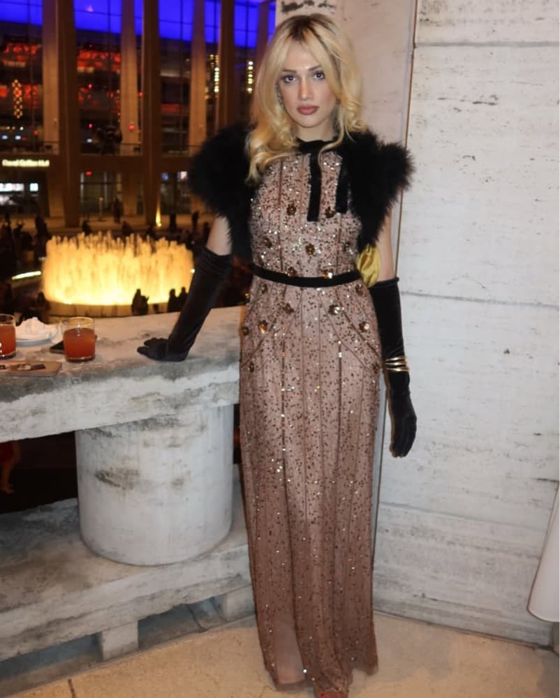 Sparkling Bow Sequin Gown  - Image 1
