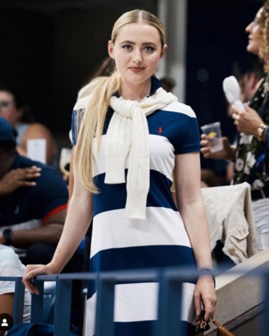 Ralph Lauren Navy White Stripe Midi/Maxi - Image 1