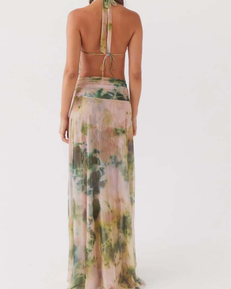 Mesh Maxi Dress - Rainforest Rain - Image 2