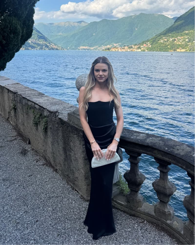House Of Cb Black Corset Gown - Image 1