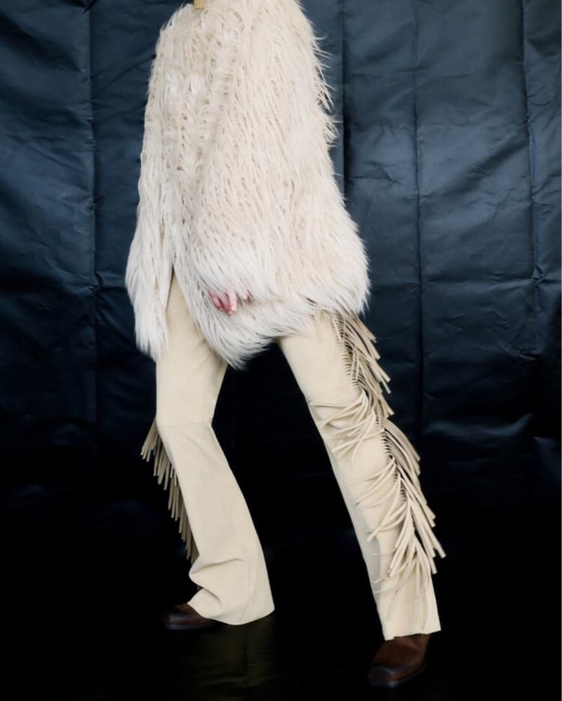 Goldbergh Lina fringe pants in Tan - Image 3