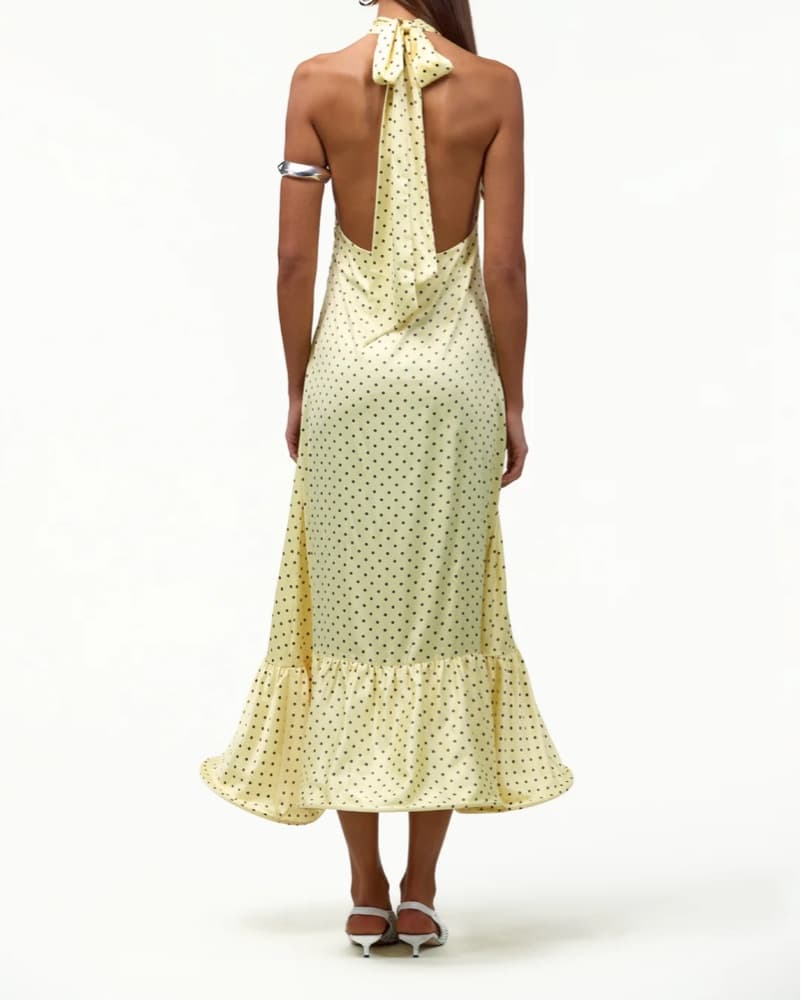 SAME Los Angeles Midi Polka Dot Gown - Image 3