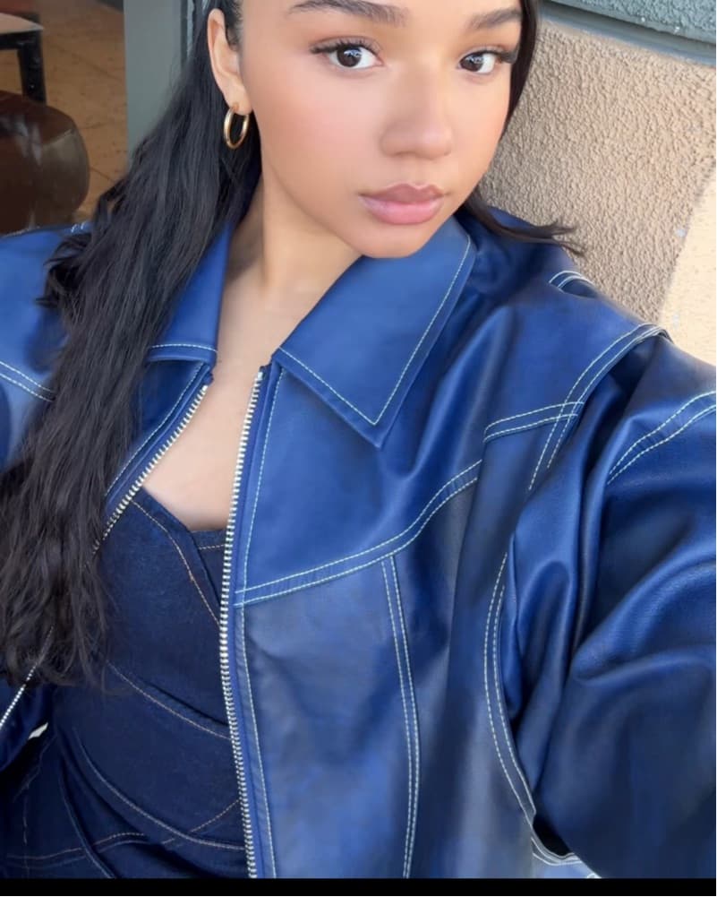 Lioness Blue bomber Jacket - Image 2
