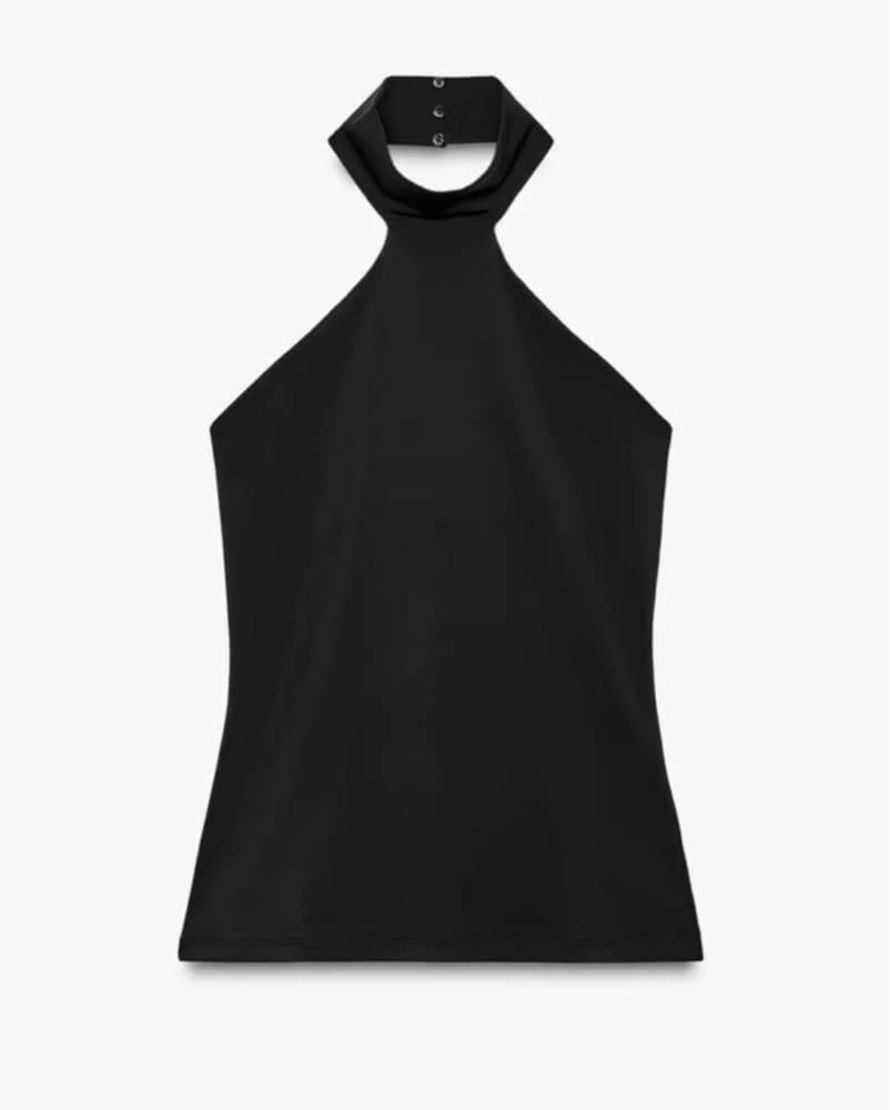Black Halter Top - Image 3