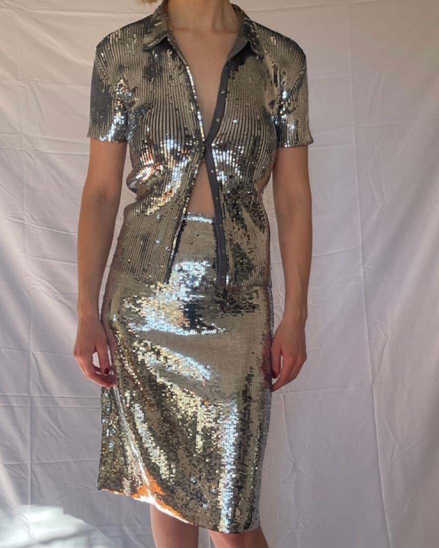 Simon Miller Silver Sequin Set - Image 2
