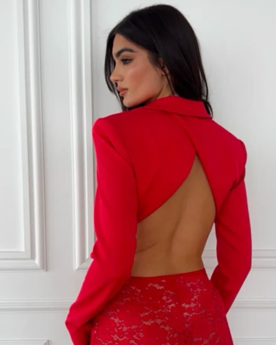SLA The Label Cropped Blazer Set - Image 3