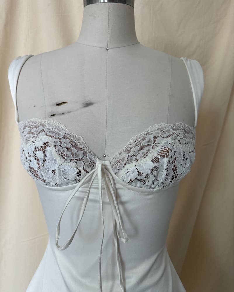House Of CB white Lace Bra Dress - Image 2