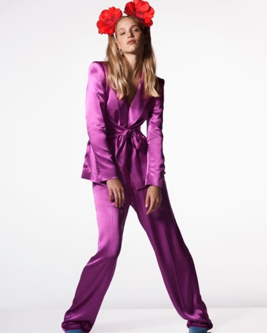 Pink Satin Suit - Image 4