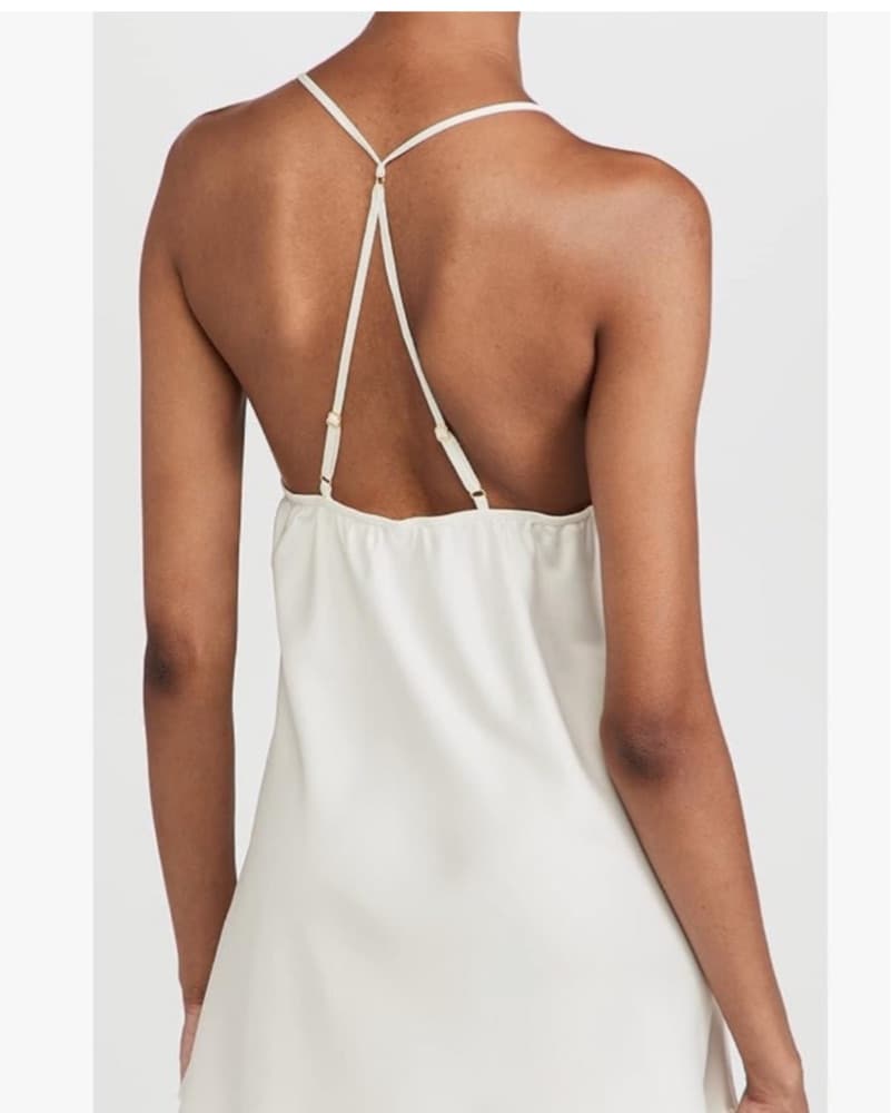 White Lace Chemise With Maxi Robe - Image 5