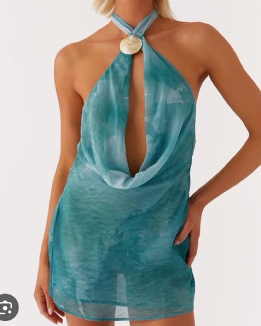 Peppermayo Oceans Away Deep Cowl Mini Dr - Image 2