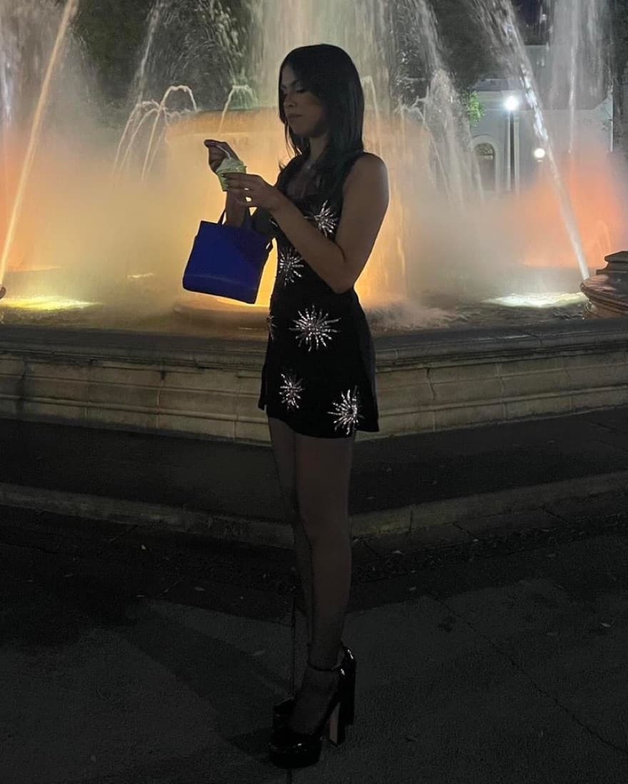 Oceanus Black Callie Dress - Image 3