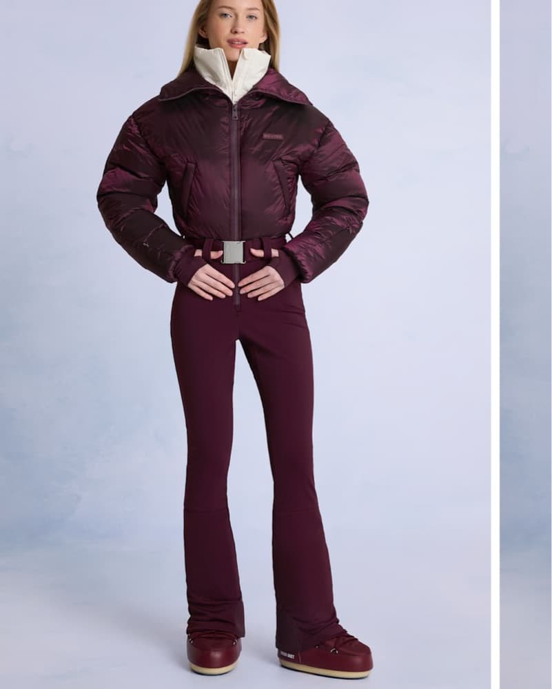 Oh Polly Burgundy Ski Suit  - Image 4