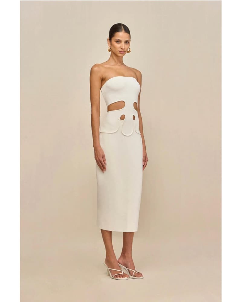 Cult Gaia Brunelo White Dress |  Bachelorette Outfit, Bride Bachelorette Dress, Miami Swim Week  - Image 4