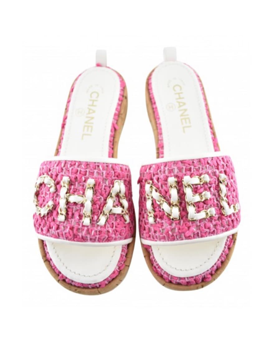  Pink Chanel Slides - Image 1
