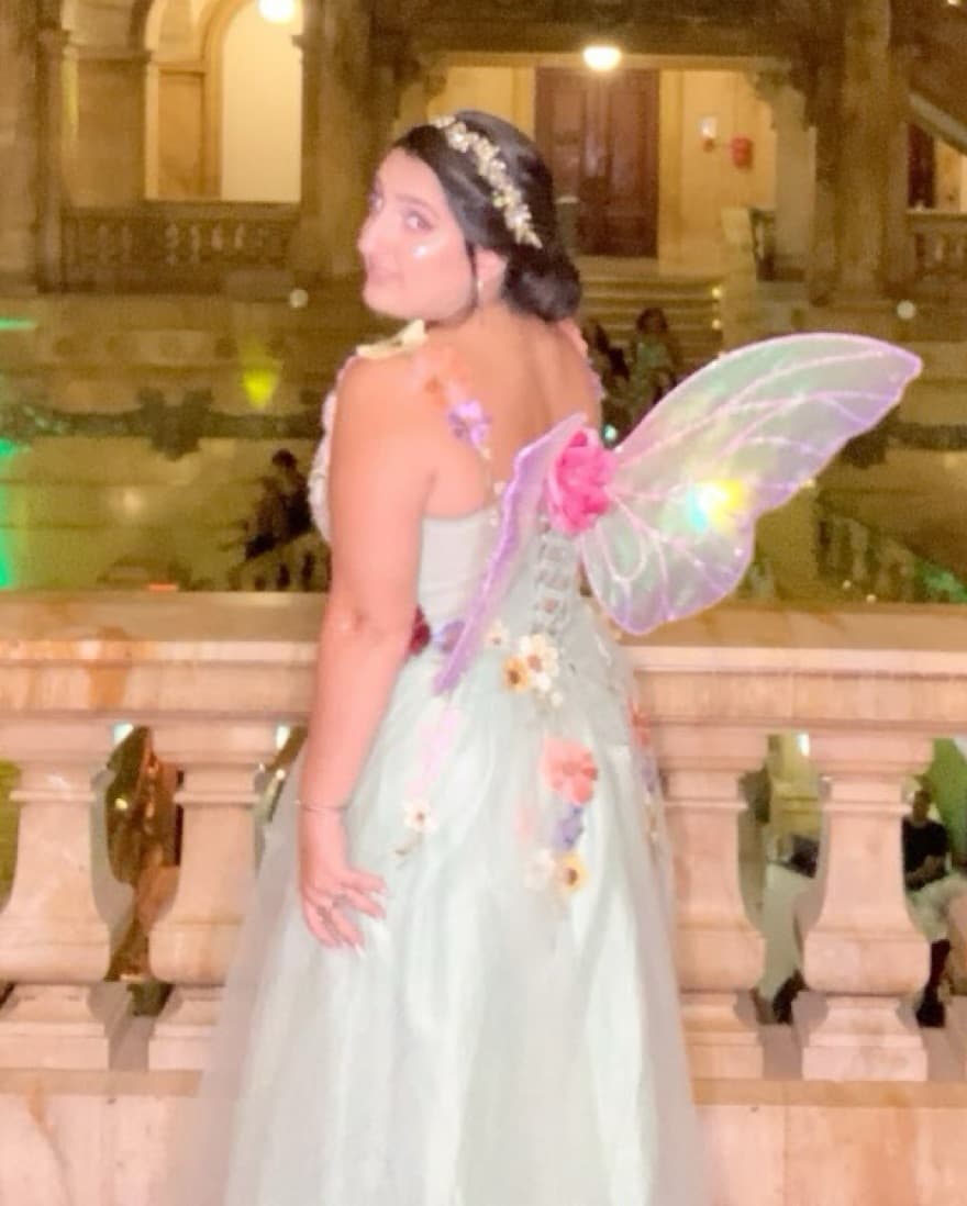 Floral Tulle Gown Halloween costume - Image 4