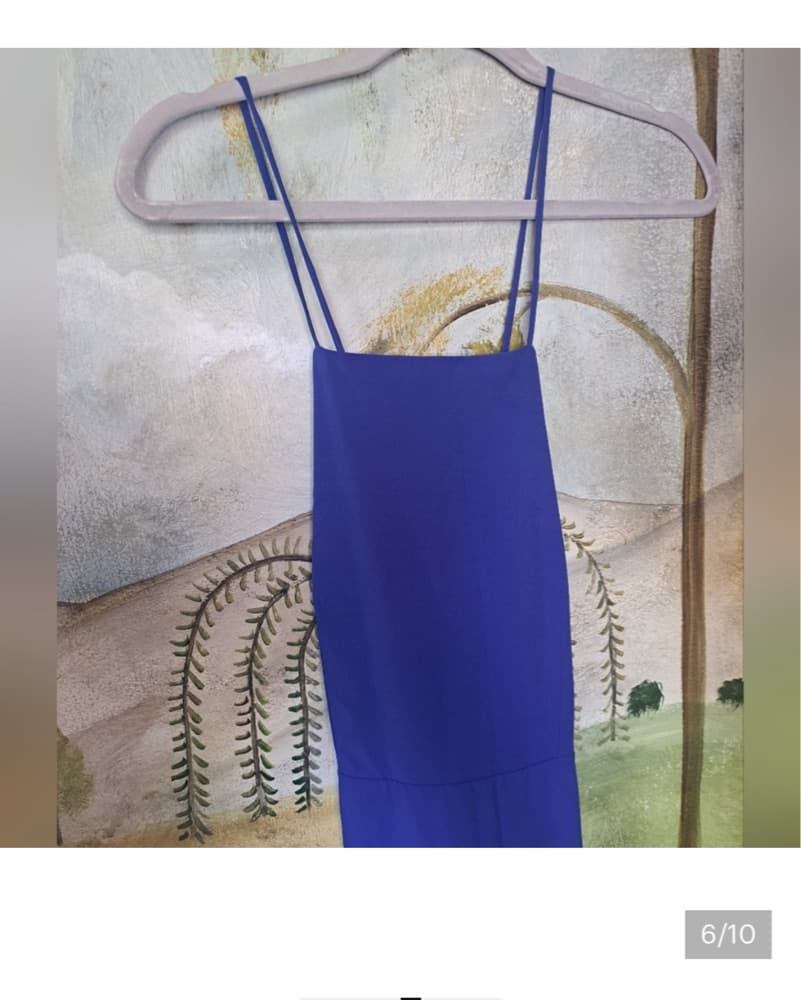 DONNA MIZANI Elegant Blue Midi Dress - Image 6