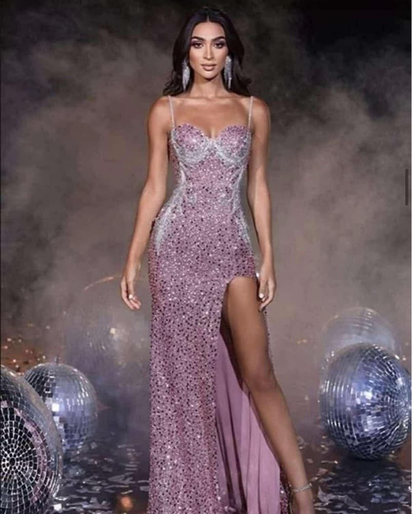 PS23422 Blush Embellished Gown - Image 1