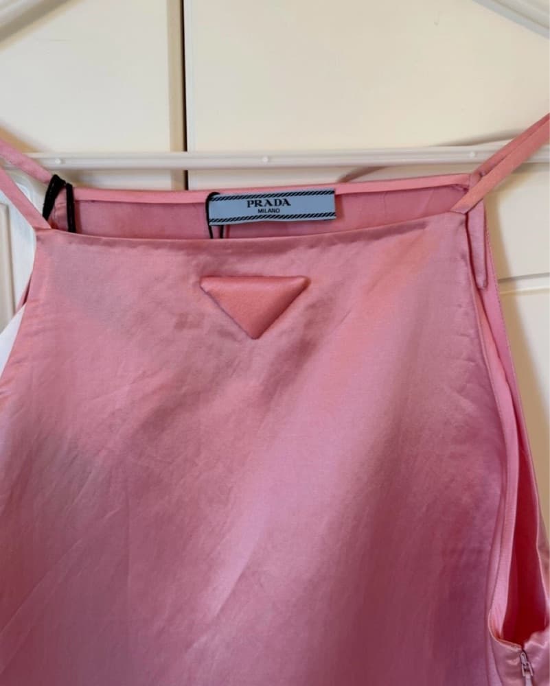 Prada Satin Mini Dress - Image 2