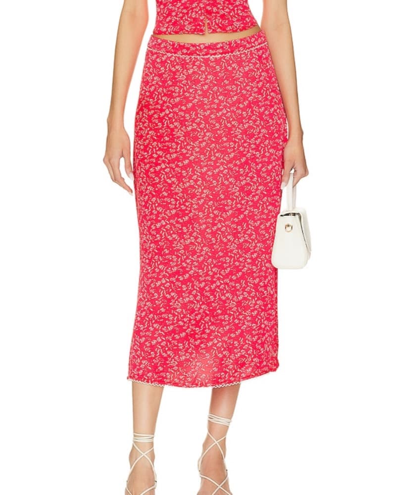 For Love And Lemons Barbera Midi Skirt - Image 1