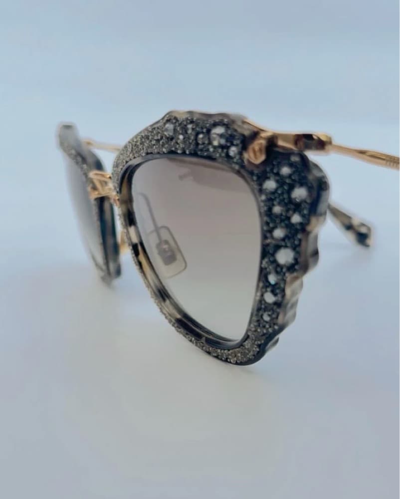 Miu Miu crystal cat eye sunglasses - Image 2