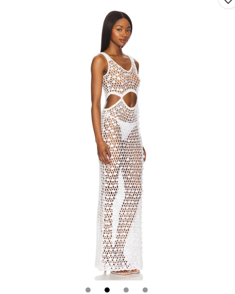 Superdown Elena Maxi Dress In White - Image 2