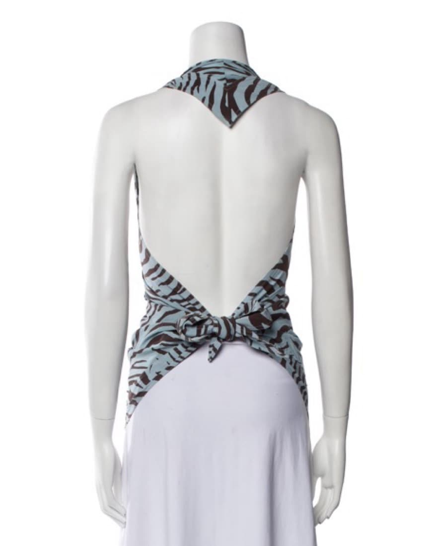 Orseund Iris Zebra Halter Top - Image 3