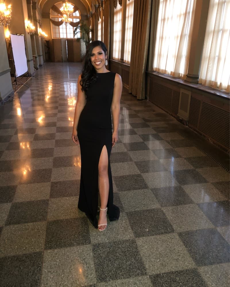 Black Backless Maxi Formal Dress   - Image 4