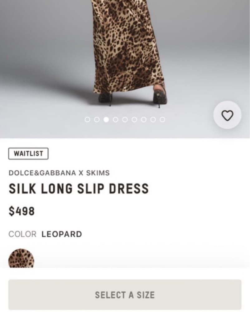 SKIMS x Dolce & Gabanna Silk Dress  - Image 3