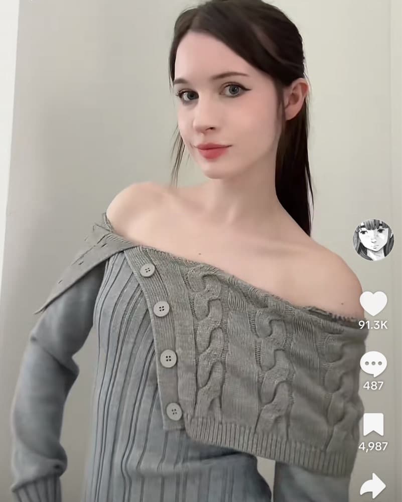 Sweet Chilling Off The Shoulder Sweater  - Image 3